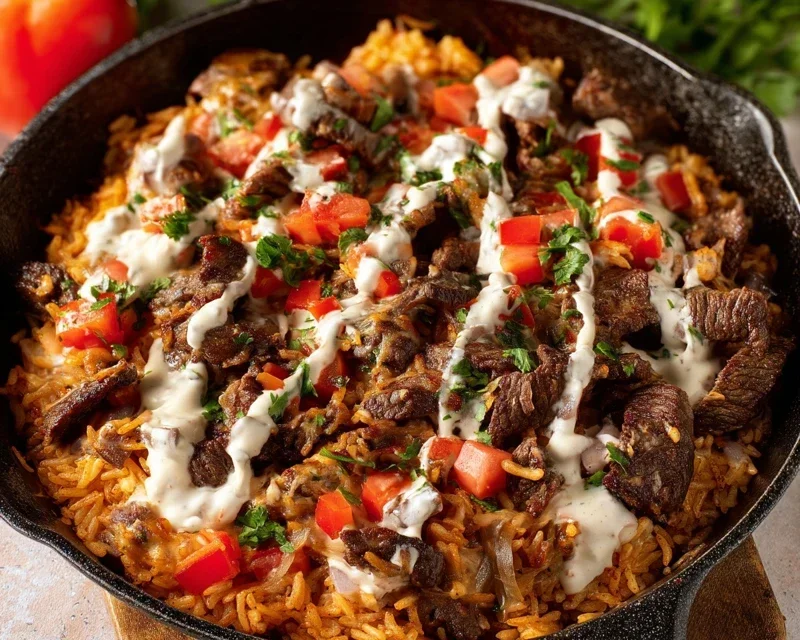 Beef Skillet Enchiladas