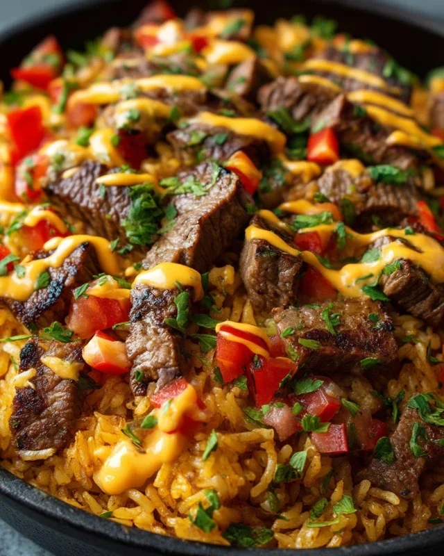 Steak Queso Rice : A Flavorful Recipe