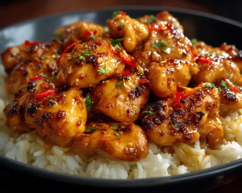 Sweet and Spicy Honey Pepper Chicken