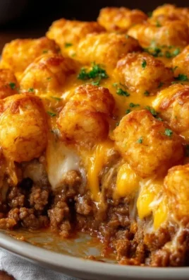 Tater Tot Casserole with Ground Beef