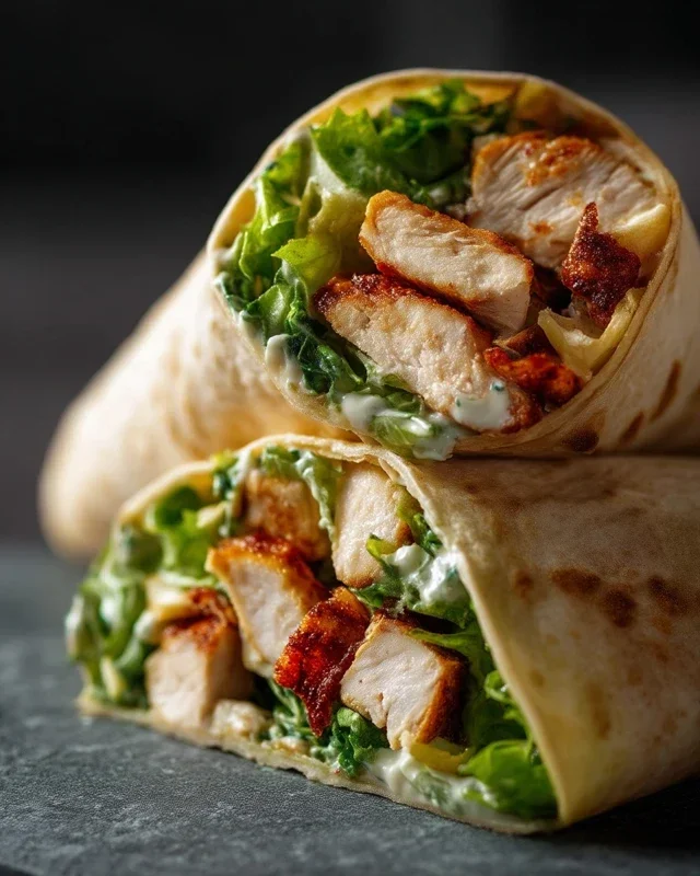 Chicken Caesar Wraps