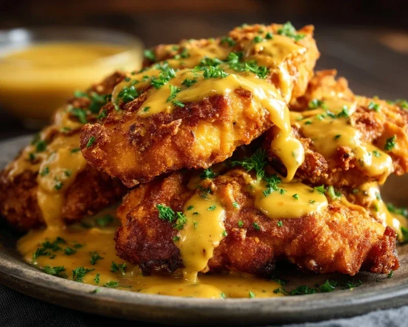 Pretzel Chicken with Mustard-Cheddar Sauce: An Amazing Ultimate Recipe