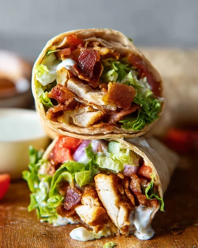 Crispy Chicken Beef Beef Bacon Ranch Wrap