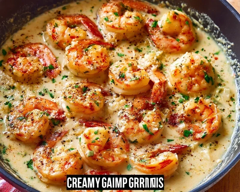 Creamy Garlic Shrimp (15 mins)