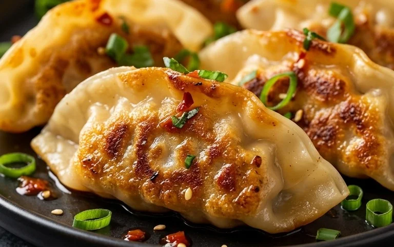 Chicken Potstickers (Pan Fried Dumplings)
