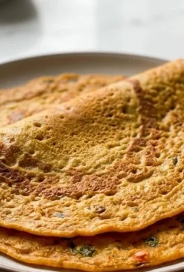 Masoor Dal Chilla | Savory Red Lentil Pancakes