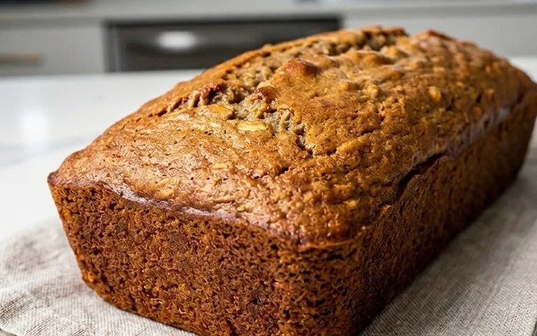 Healthy 5-Ingredient Flourless Banana Bread