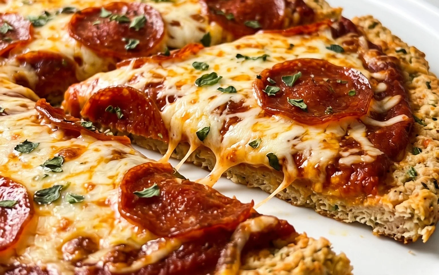 Chicken Crust Pizza (Low Carb + High Protein