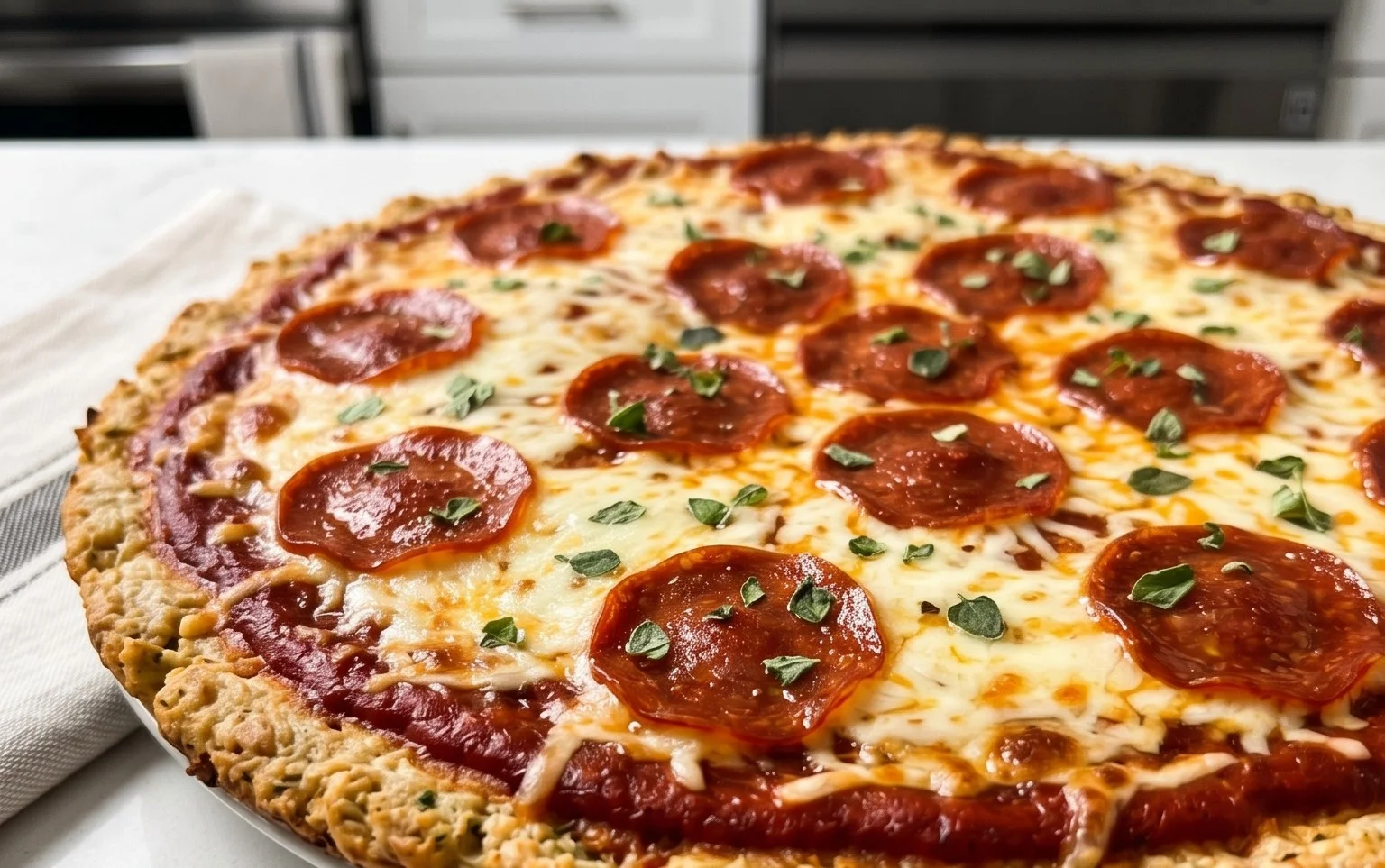 Chicken Crust Pizza (Low Carb + High Protein