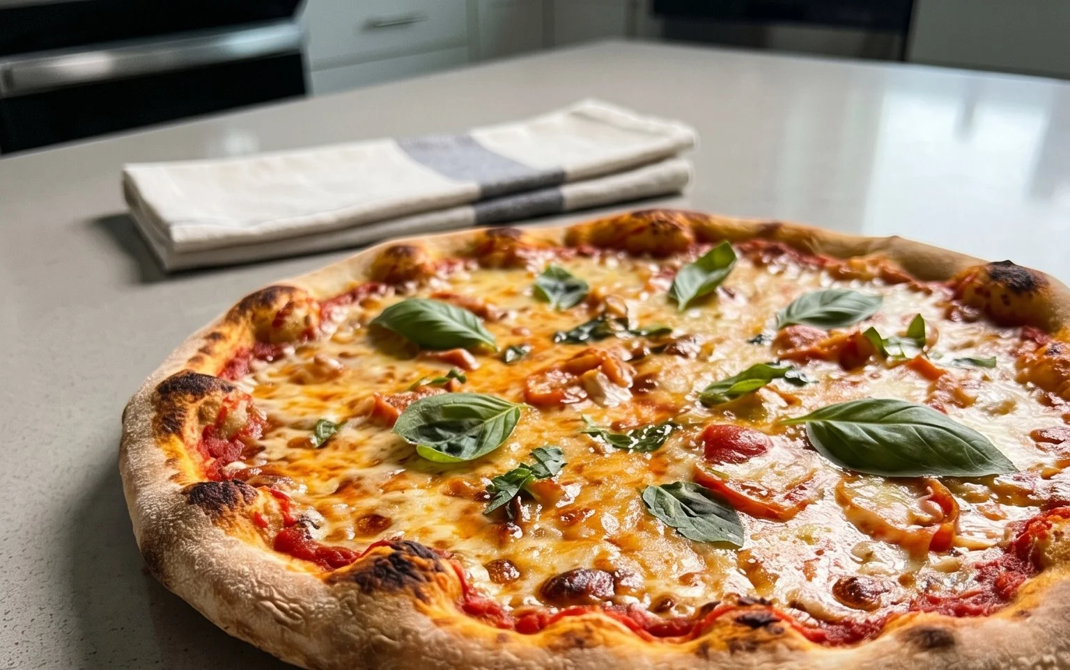 An excellent No Yeast Pizza Dough - quick easy homemade pizza!