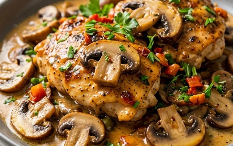 Creamy Mushroom Chicken Recipe