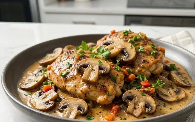 Creamy Mushroom Chicken Recipe