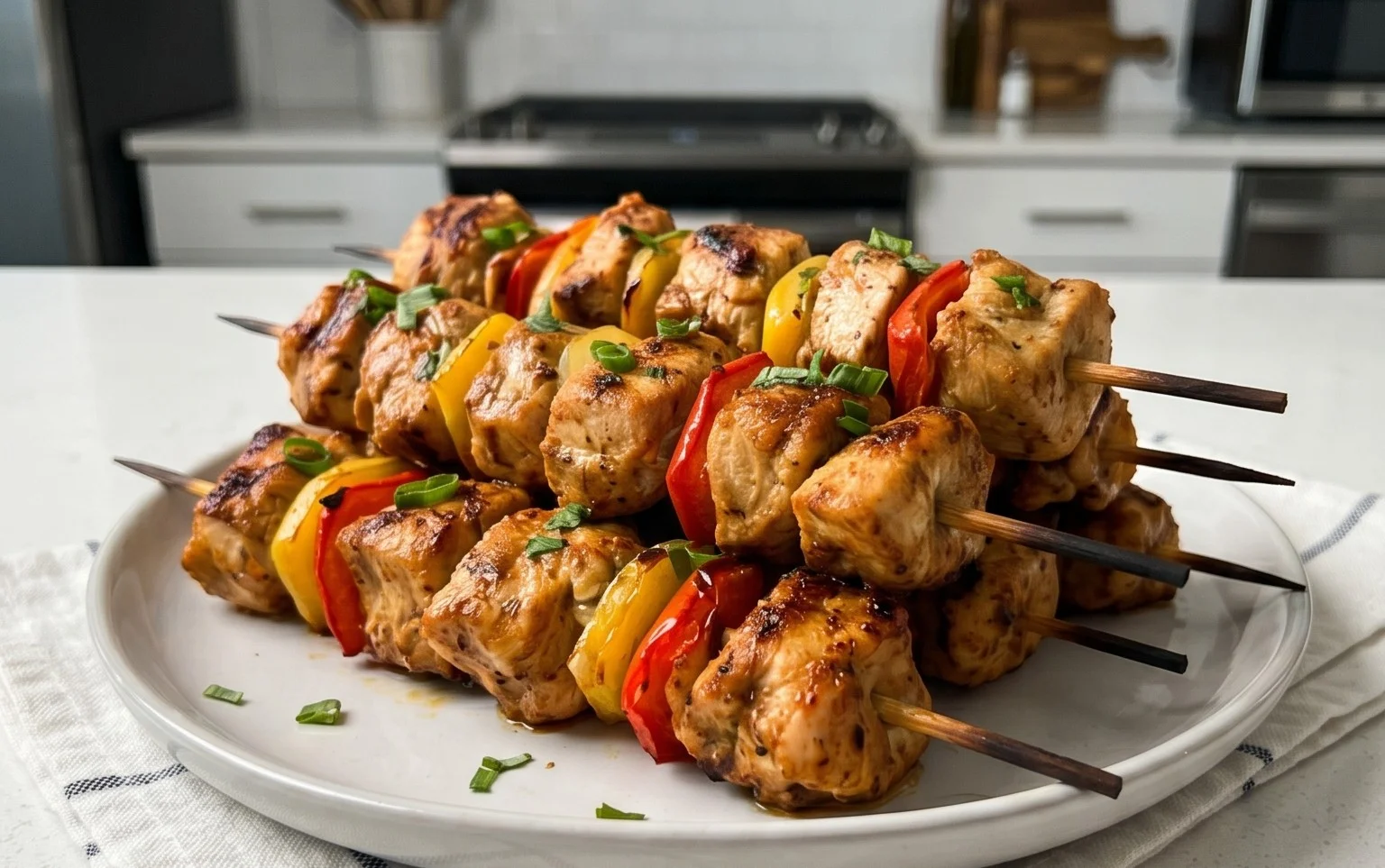 Air Fryer Chicken Skewers (VIDEO)