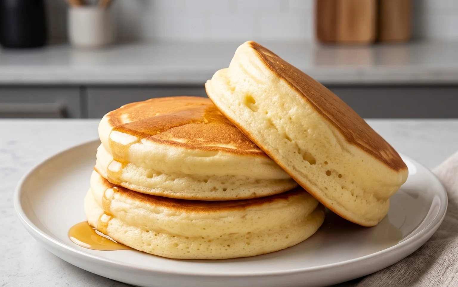 Fluffy Japanese Soufflé Pancakes