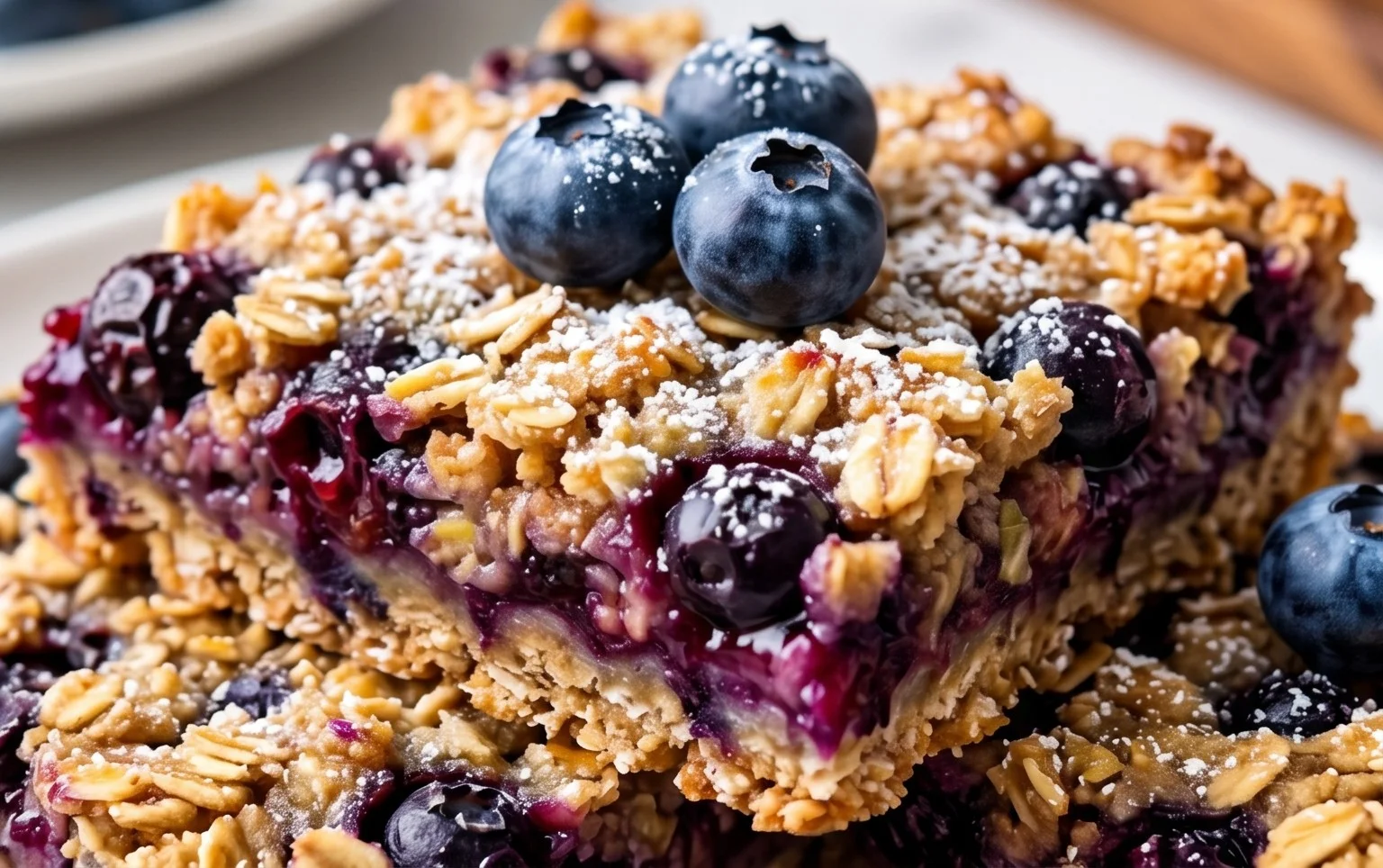 Blueberry Oatmeal Bars