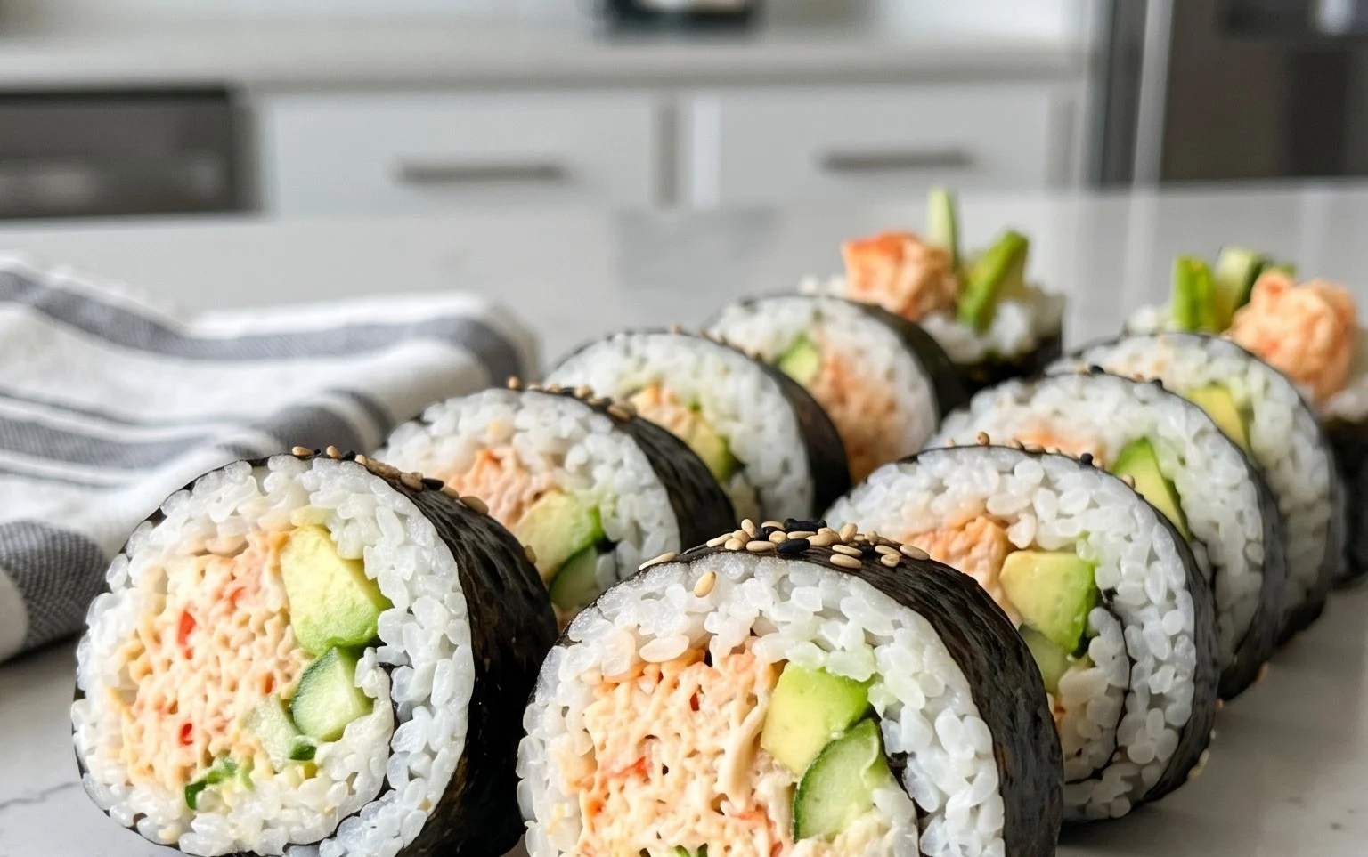 Kani Sushi (Spicy Crab Roll)