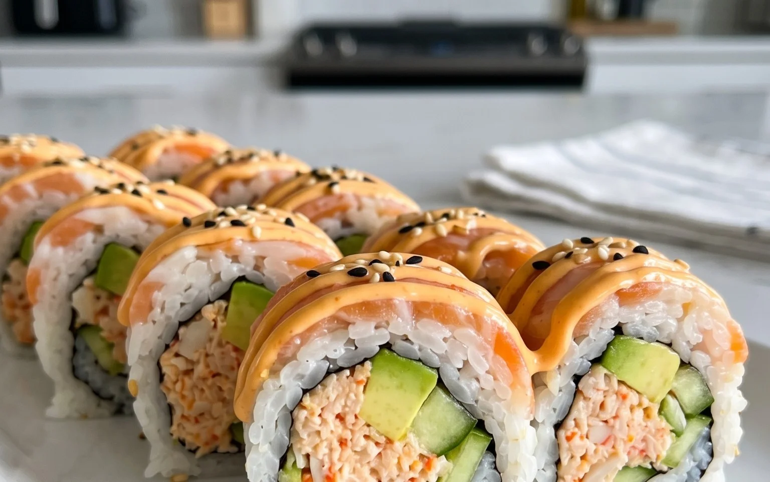 Kani Sushi (Spicy Crab Roll)