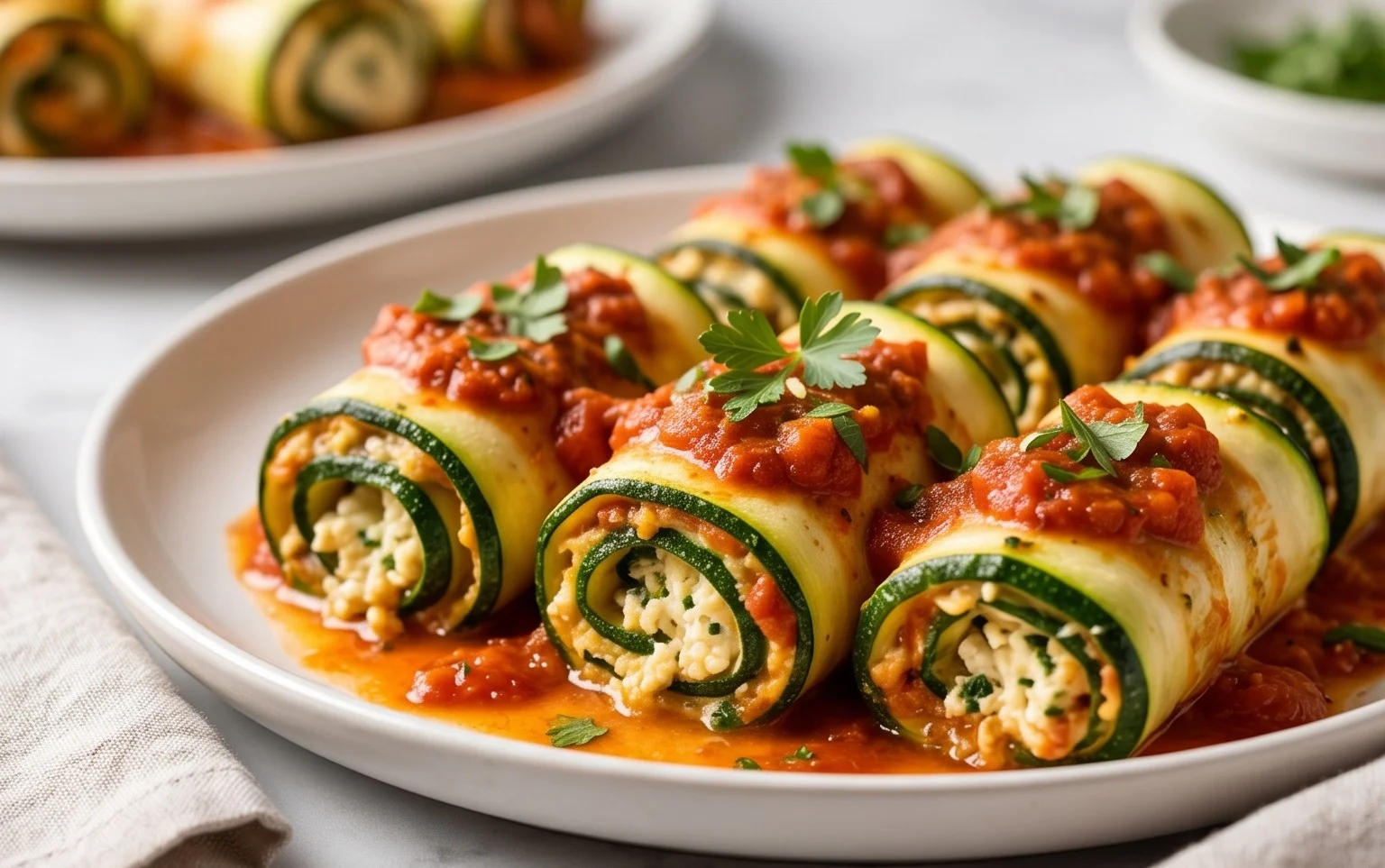Vegan Zucchini Rollatini