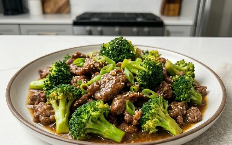 Ground Beef and Broccoli