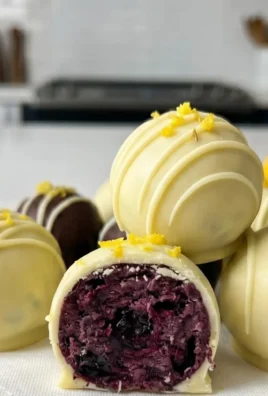LEMON BLUEBERRY TRUFFLES