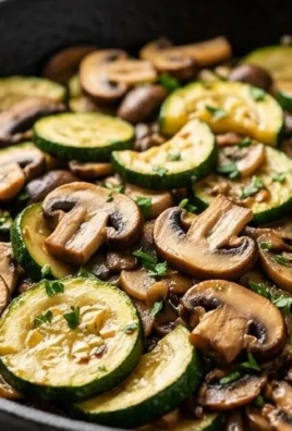 Skillet Zucchini and Mushrooms