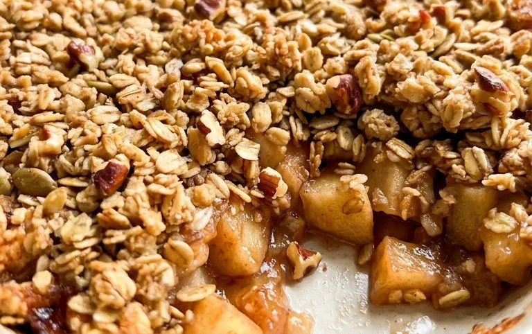 Healthy Breakfast Apple Crum extractble