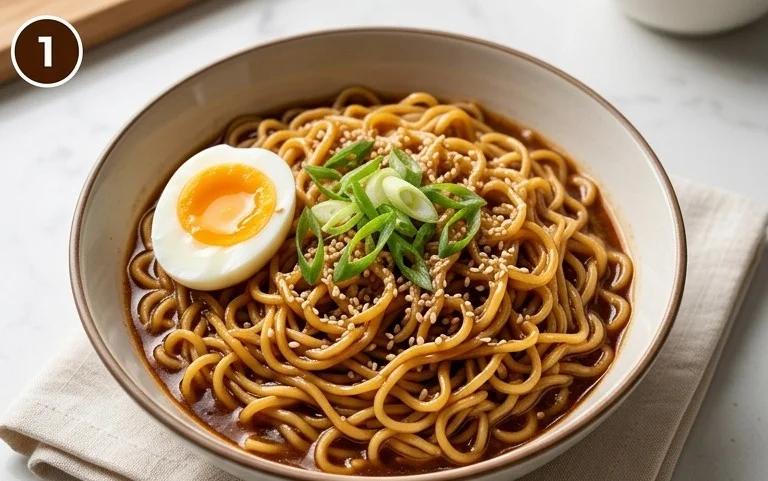 Easy Saucy Ramen Noodles