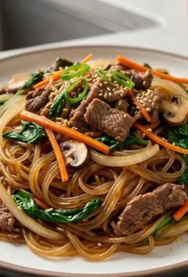 Japchae (Korean Glass Noodle Stir Fry)