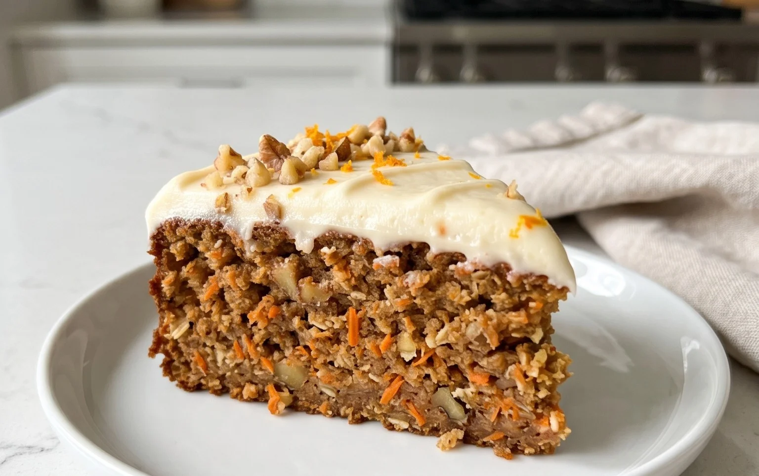 Easy Flourless Oatmeal Carrot Cake