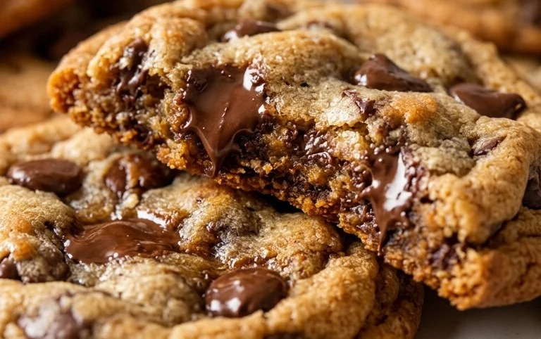 Crispy and Chewy Chocolate Chip Cookies