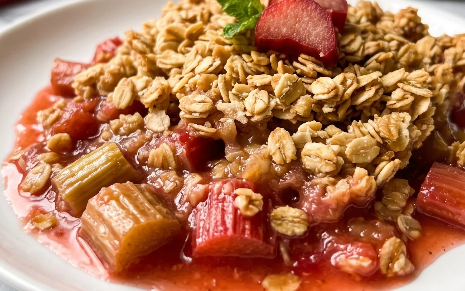 Easy Rhubarb Crisp