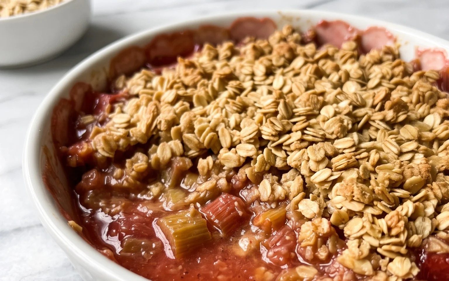 Easy Rhubarb Crisp