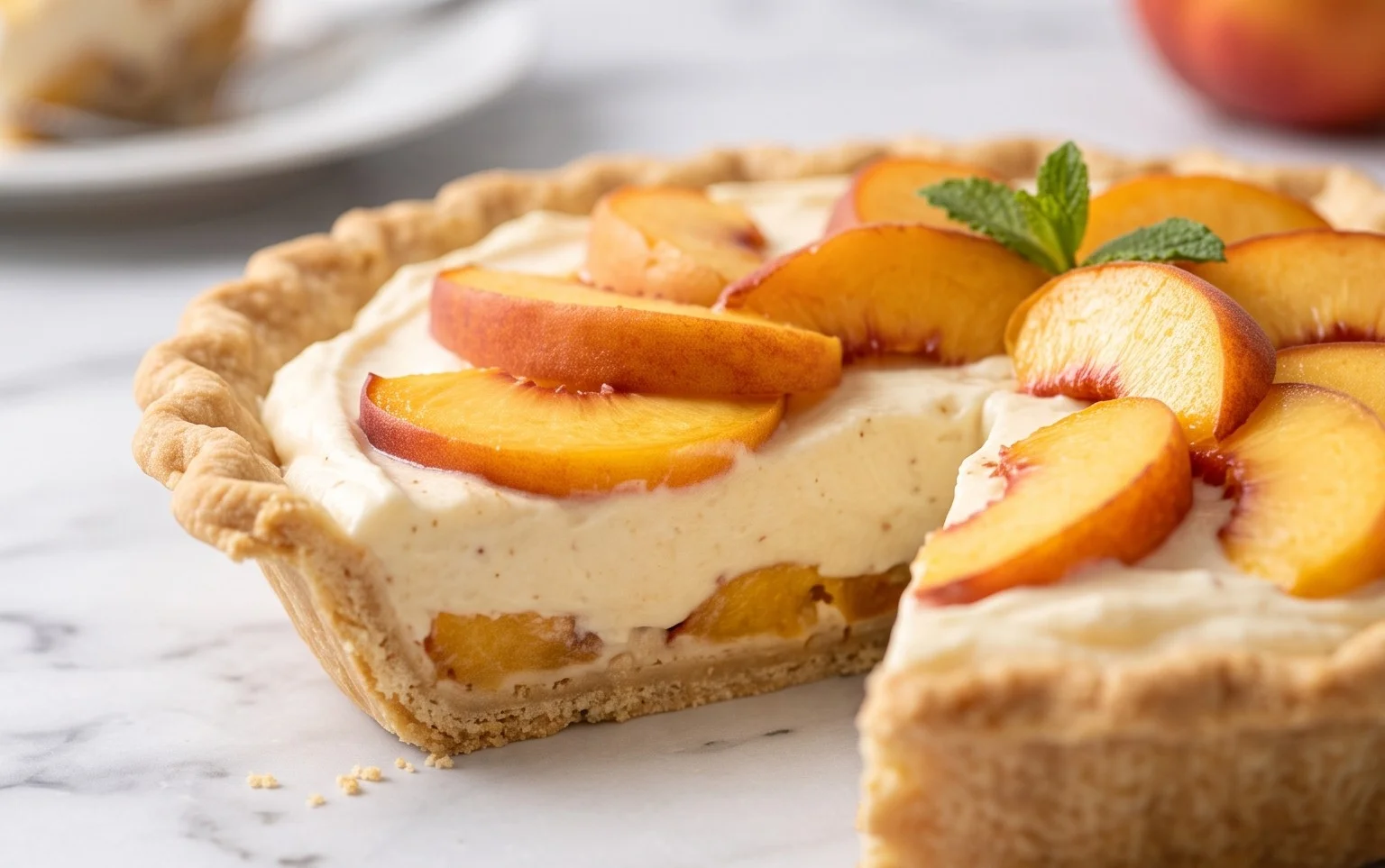 Peaches and Cream Pie