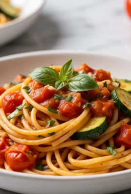 Healthy Tomato Zucchini Pasta