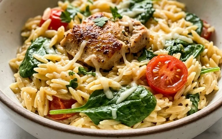 Chicken Orzo (30-Minutes, One-Pan)