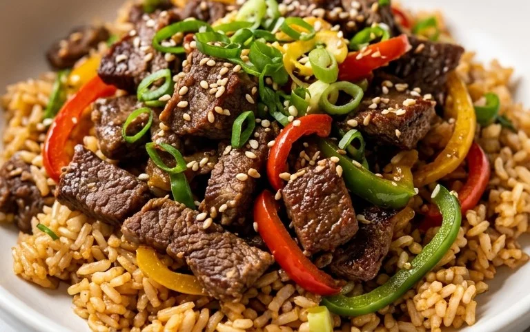 Beef Pepper Rice Bowl is a delicious meal option.