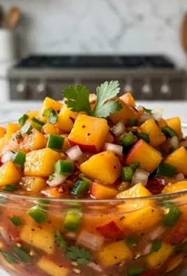 Sweet & Spicy Peach Salsa Canning Recipe