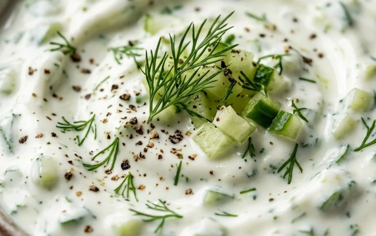 Cucumber Dip with Sour Cream and Dill