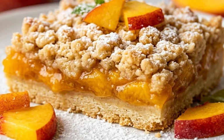 Fresh Peach Crum extractb Bars