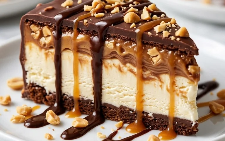 Buster Bar Ice Cream Cake