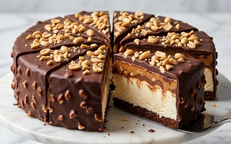Buster Bar Ice Cream Cake