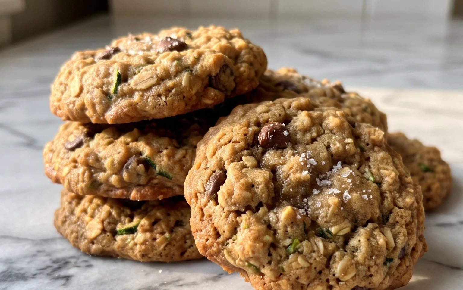 Healthy Zucchini Oatmeal Cookies