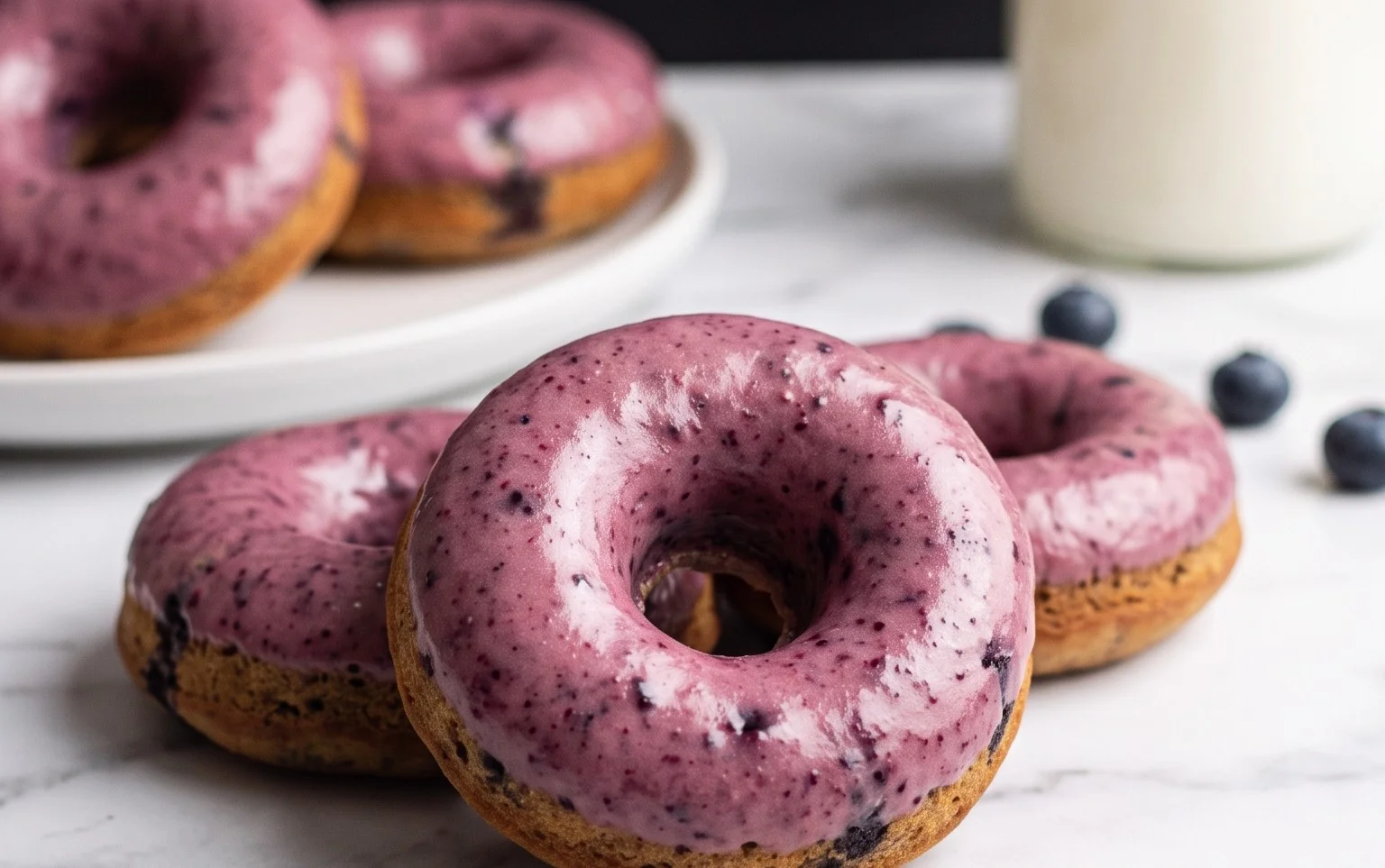 Blueberry Cake Donuts