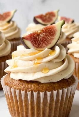 Fig Cupcakes with Honey Cream Cheese Frosting