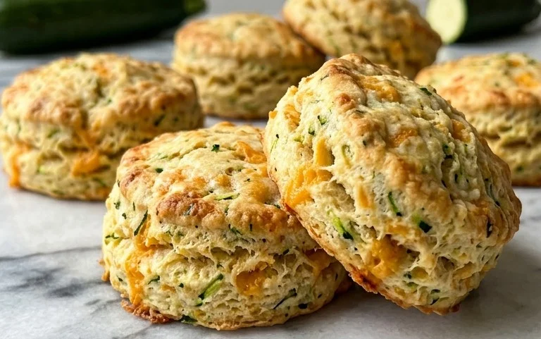 Zucchini Cheddar Biscuits