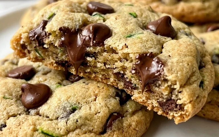 Soft Zucchini Cookies with Chocolate Chips