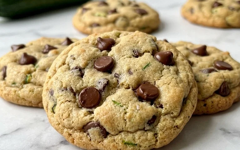 Soft Zucchini Cookies with Chocolate Chips