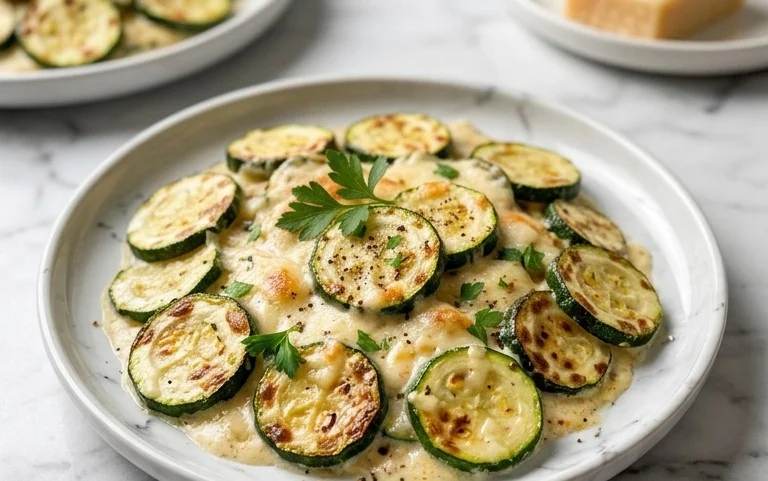 Creamy Parmesan Zucchini