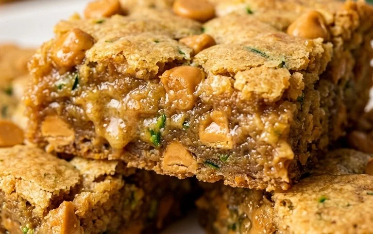 Chewy Butterscotch Zucchini Blondies