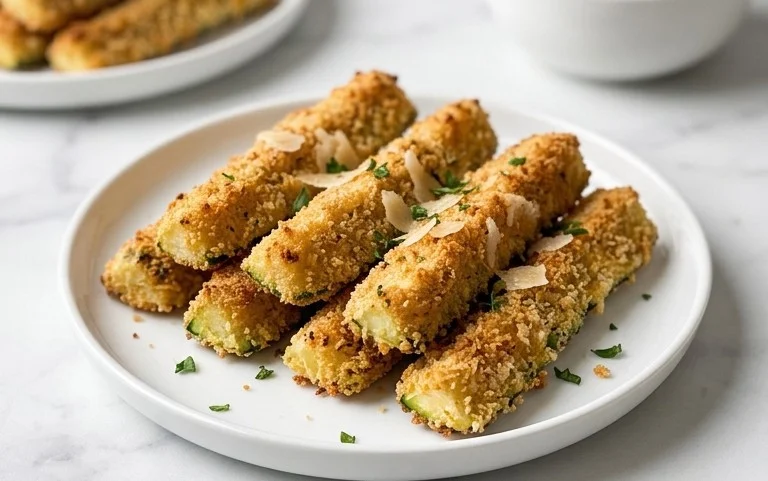 Baked Zucchini Sticks (Oven or Air Fryer)